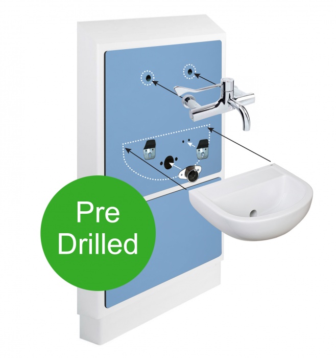 Medic Line Easy-Fit Half Height IPS Unit - Blue & White